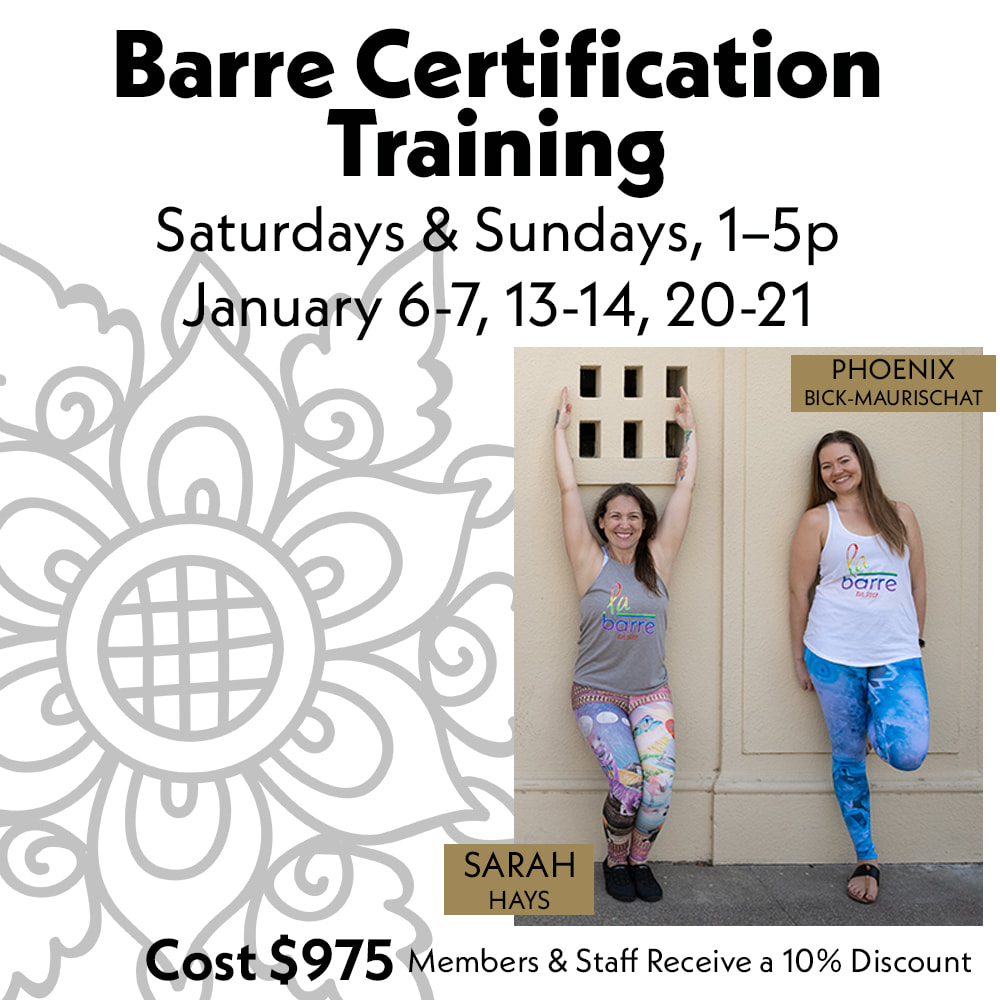 Yoga  Barre Instructor Training and Certification Program